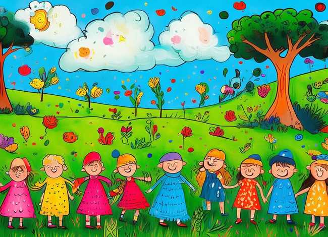 儿童经典绘画作品，儿童经典绘画作品图片