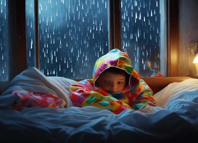 儿童睡前故事雨衣、雨滴的睡前故事
