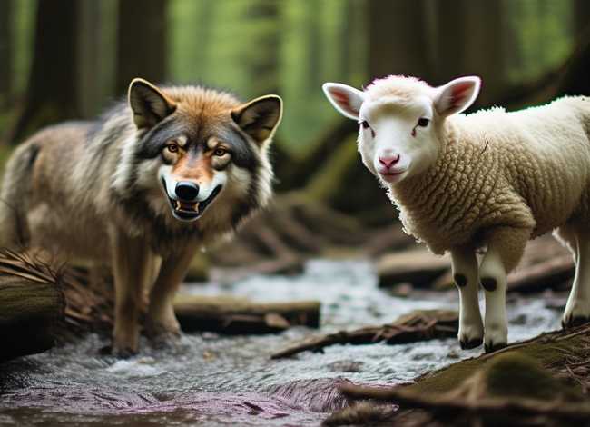 童话狼和小羊的故事 - 狼和小羊 的故事