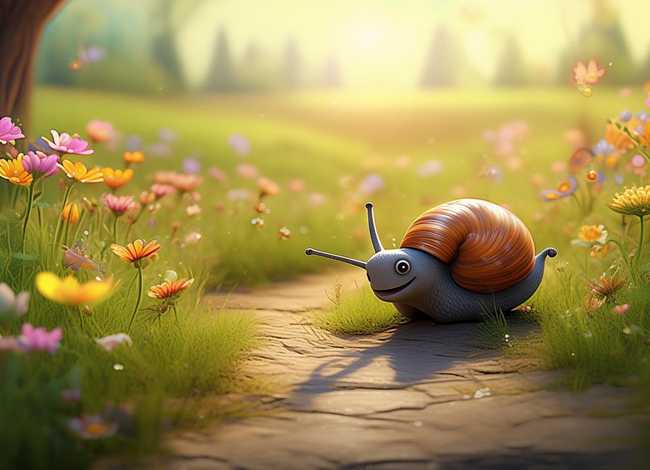 儿童故事蜗牛看花、蜗牛看花的故事