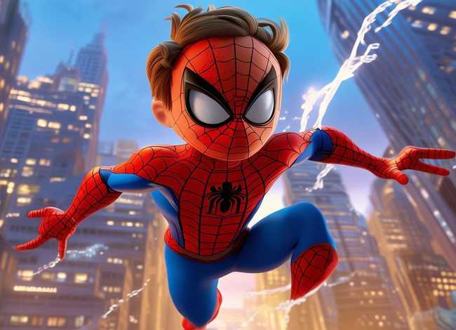 儿童故事蜘蛛侠动画片；蜘蛛侠儿童动画片段