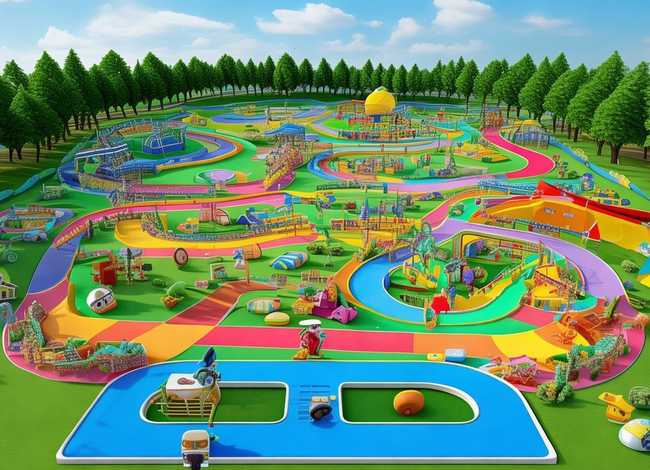 儿童自行车场地设计；儿童自行车场地设计图