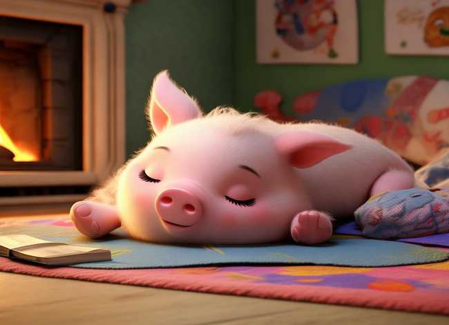 儿童睡前小故事视频懒惰的小猪，幼儿简短小故事视频懒惰的小猪