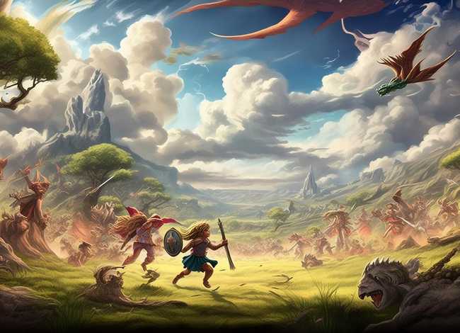 儿童故事诸神之战；诸神之战的故事