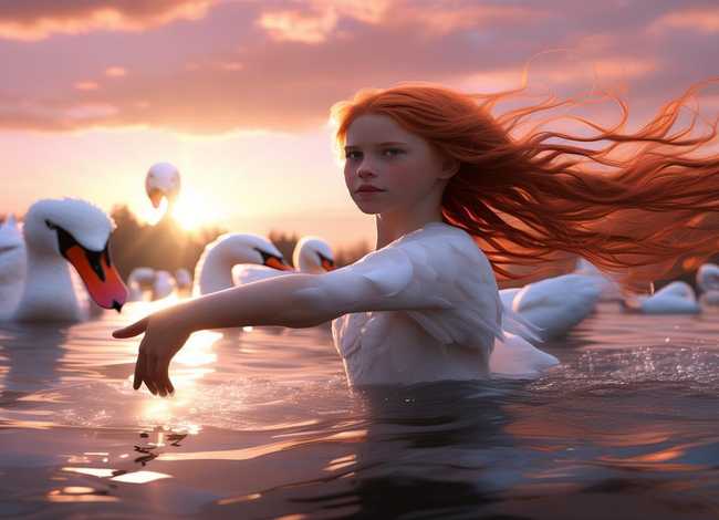 野天鹅故事绘本（野天鹅的故事绘本）