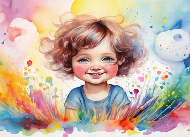 水彩笔画儿童；儿童水彩笔画怎么画