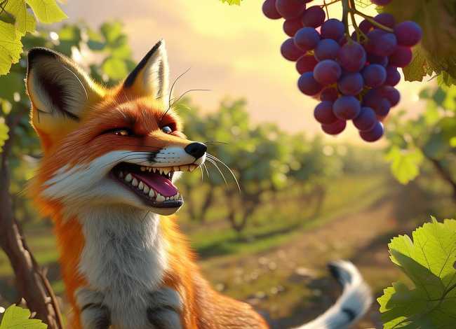 英语寓言故事狐狸和葡萄（英语寓言故事狐狸和葡萄怎么写）