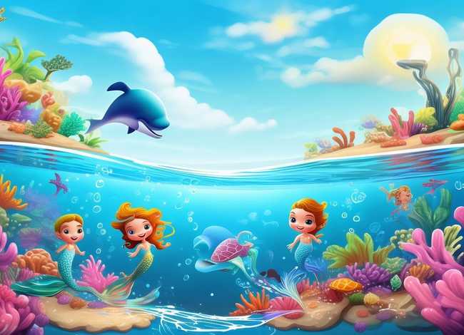 儿童故事海洋王国（海洋王国儿童画）