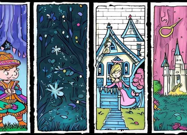 童话故事四格画（故事四格简笔画）