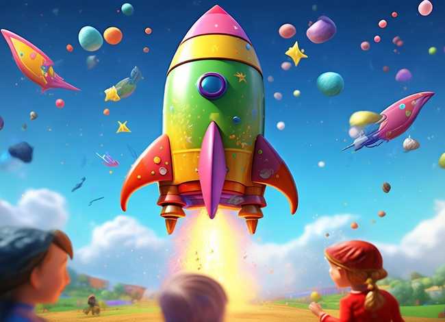 儿童火箭发射视频动画、火箭发射少儿动画