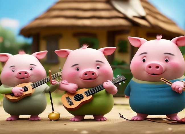 三只小猪的儿歌 - 三只小猪的儿歌简谱