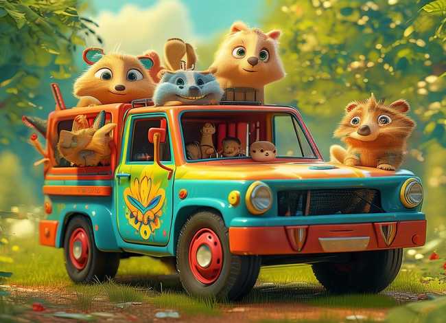皮卡车儿童故事视频（皮卡车动画视频）