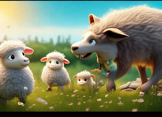 儿童故事三只小羊羔 - 儿歌三只小羊的故事视频