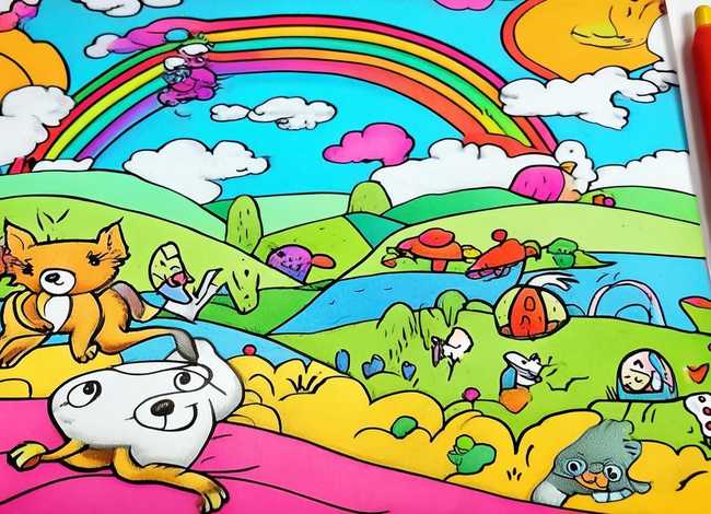 故事涂色画打印 - 幼儿园涂色画有故事情节的,可打印的