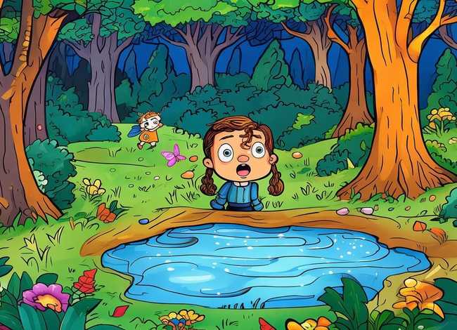 儿童故事英语连环画 英语故事连环画图片4张