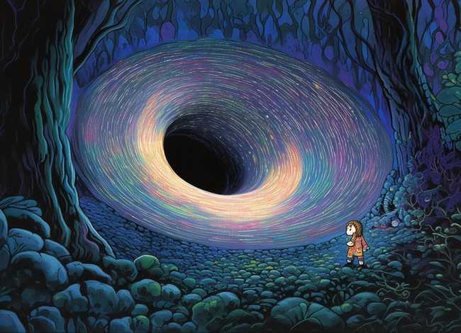 儿童故事神秘的小黑洞 绘本故事神秘的小黑洞