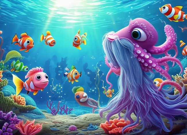儿童故事大全海底的鱼、幼儿有趣的海底小故事