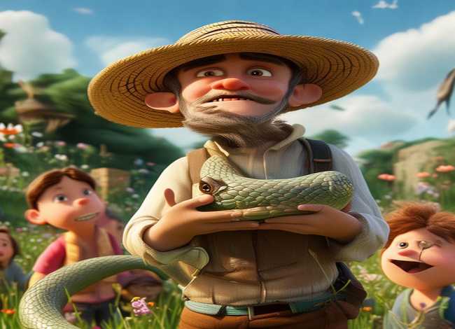 农夫与蛇儿童故事3-6岁、幼儿故事农夫与蛇视频