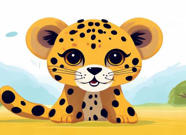 豹的儿童简笔画；豹的儿童简笔画怎么画