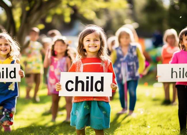 儿童的英语单词 - 小孩儿童的英语单词