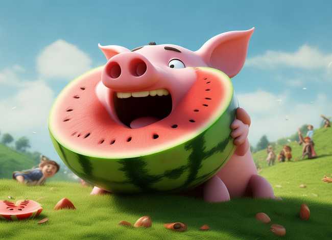 儿童故事猪八戒吃西瓜（少儿故事猪八戒吃西瓜）
