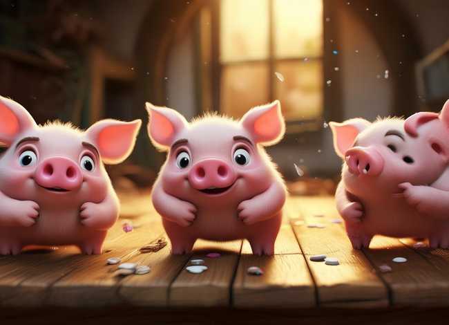 小儿故事睡前故事三只小猪（小儿故事睡前故事三只小猪打个数字）