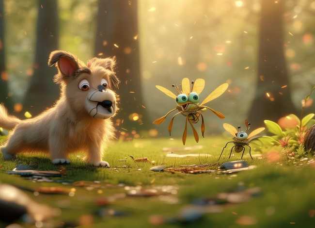 粗心的小蜻蜓儿童故事、粗心的小狗幼儿故事