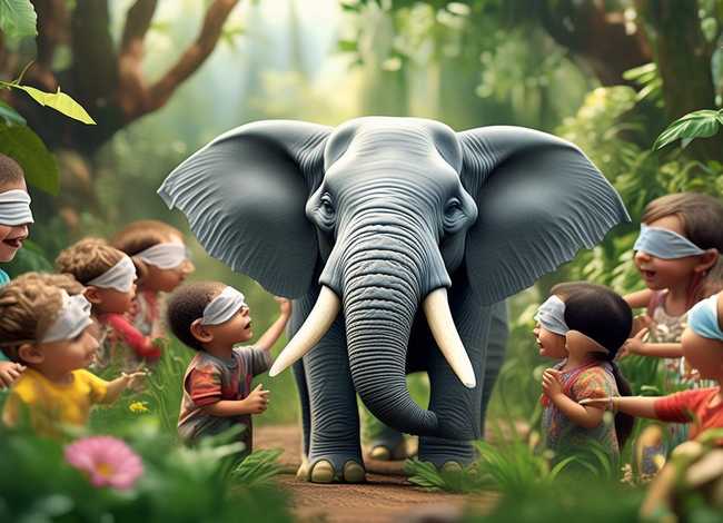 盲人摸象儿童故事、盲人摸象幼儿故事