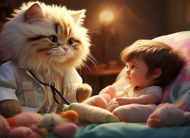 儿童睡前故事猫医生，猫猫故事 睡前故事