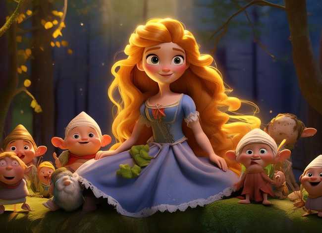 儿童故事小公主和7个小矮人、公主和七个小矮人故事是哪本书里的