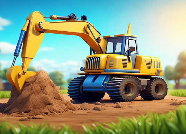 挖土机动画趣味故事 挖土机动画趣味故事视频