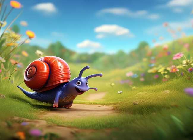 儿童故事蜗牛快跑；小蜗牛跑的很快的故事