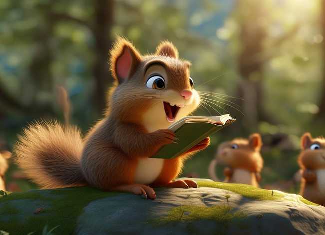 小松鼠讲故事视频（小松鼠讲故事视频播放）