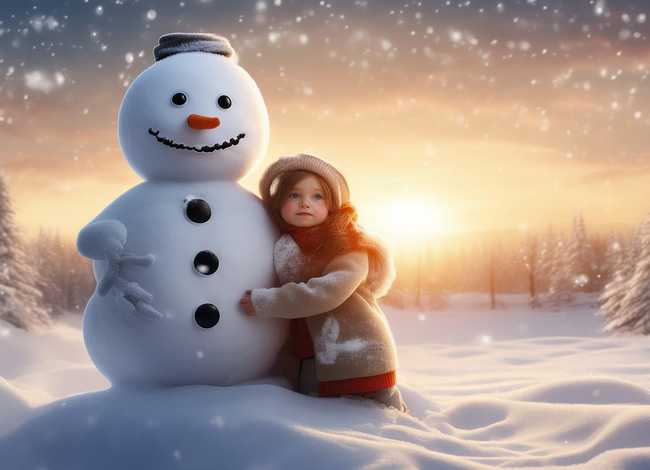 儿童故事雪孩子；幼儿故事雪孩子的故事