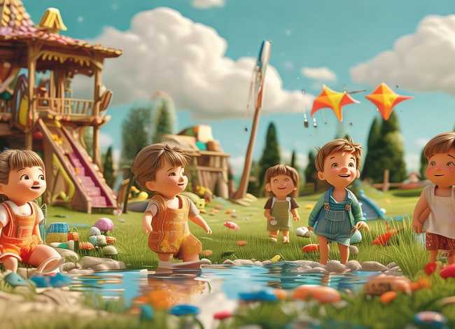 儿童画场景故事；幼儿故事场景画