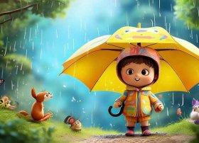 伞儿童故事视频，小雨伞故事视频