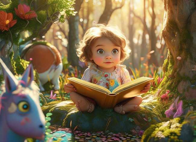 儿童故事编创内容、儿童故事创编插画