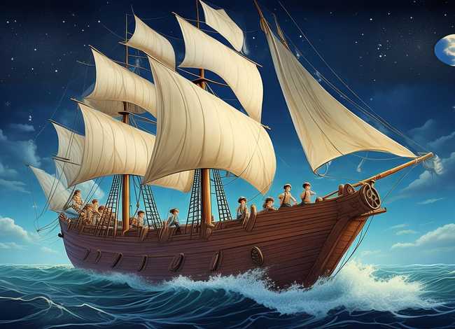 遥远的帆船儿童故事、远航的帆船