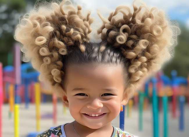 儿童编发爱心造型，儿童编发爱心造型图片