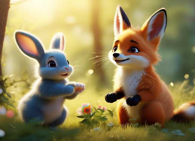 小狐狸小故事，小兔子和小狐狸的故事
