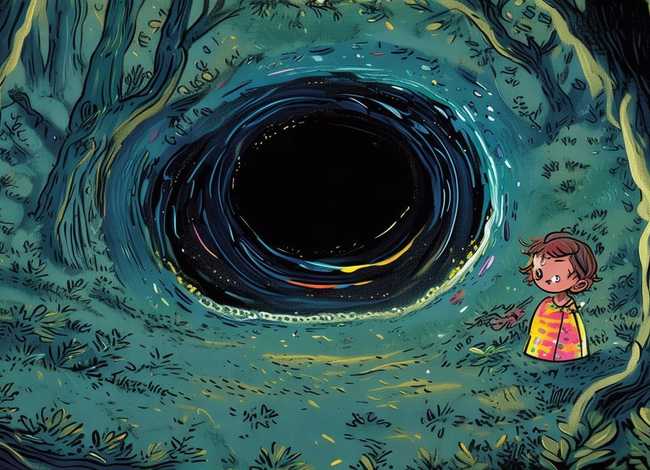 儿童故事神秘的小黑洞 绘本故事神秘的小黑洞