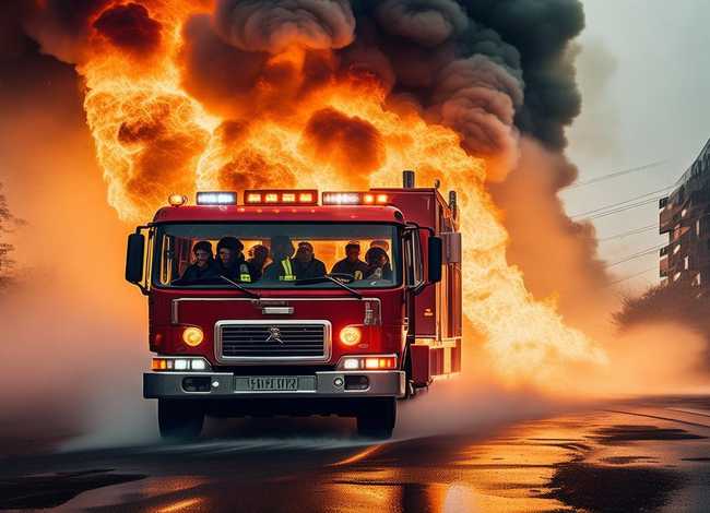 着火了消防车救火的故事 消防车救火的故事文字