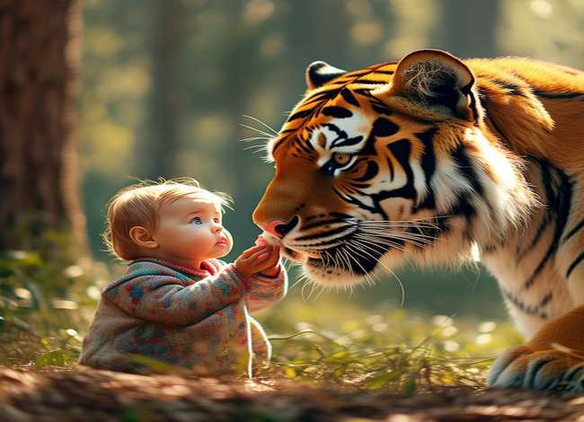 儿童故事老虎和小孩 - 老虎和小孩故事视频