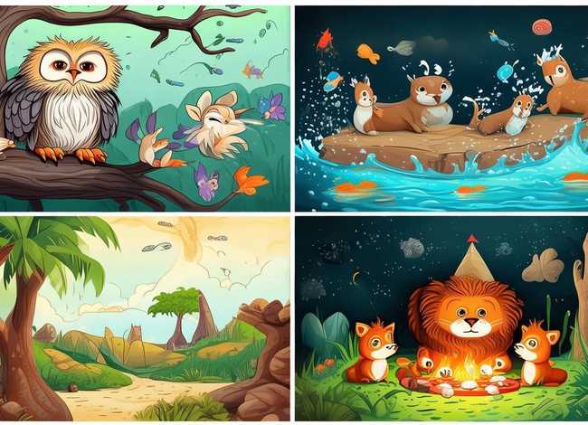 动物的故事怎么画4幅 动物的故事怎么画4幅图片