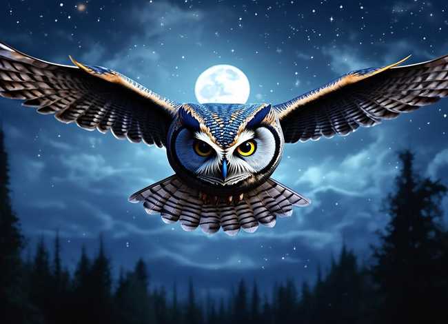 儿童故事猫头鹰的夜间飞行；猫头鹰夜间飞行的原理