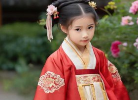 儿童汉服简单发型图片 - 儿童汉服简单发型图片女