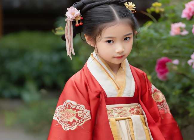 儿童汉服简单发型图片 - 儿童汉服简单发型图片女