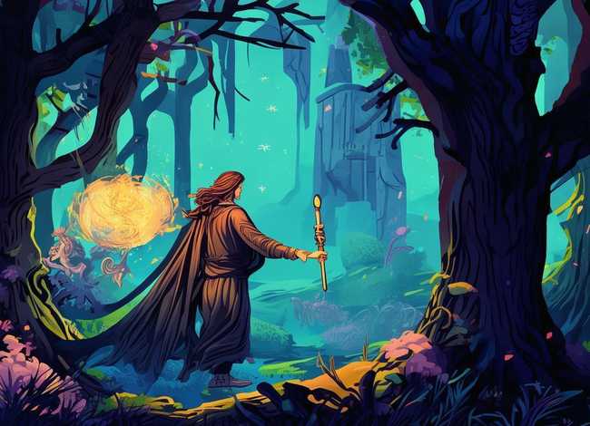 神话故事连环画4幅图片简单，神话故事连环画4幅图片简单可打印