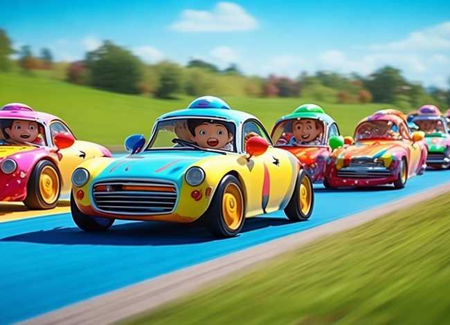 儿童赛车视频 儿童赛车图