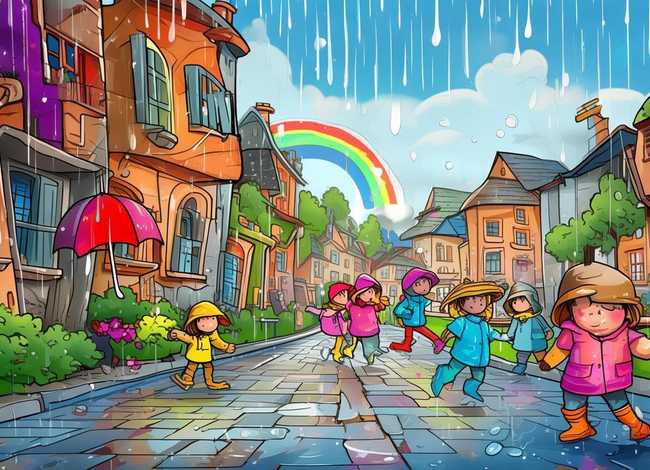 雨天小故事漫画儿童版 雨天小故事完整漫画 雨天小故事漫画儿童版 雨天小故事完整漫画